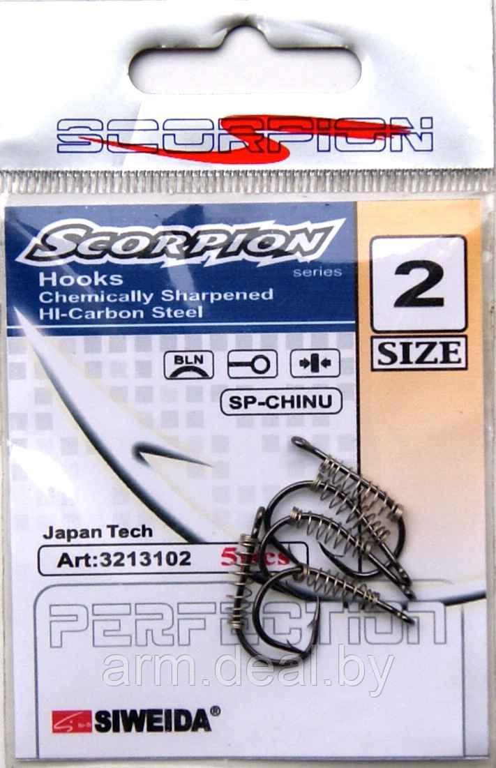 Крючок SIWEIDA SCORPION SPRING-CHINU №2BLN W/R (5шт.)