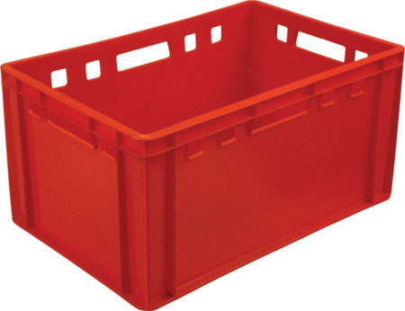 Ящик сплошной Е3 для мясных продуктов арт.210Т красный - фото 1 - id-p189447759