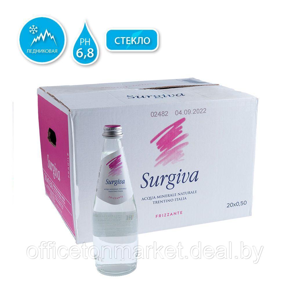 Вода минеральная природная питьевая «Surgiva», 0.5 л, газированная, 20 бут/упак. - фото 1 - id-p189440595