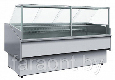 Холодильная витрина Сarboma Bavaria 2 GC110 SL 1,5-1 (с боковинами и стеклом) СТАНДАРТ  до -18