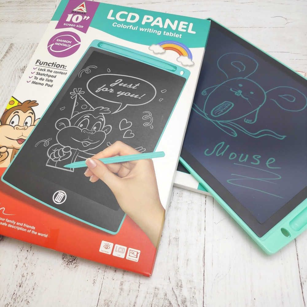 Графический планшет для рисования и заметок со стилусом LCD Panel Сolorful Writing Tables 10 - фото 7 - id-p189293682