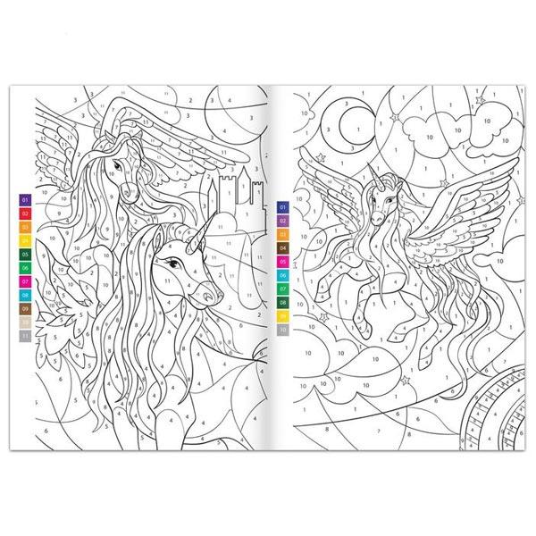 Раскраска по номерам БУКВА-ЛЕНД Волшебные единороги - фото 3 - id-p189481070