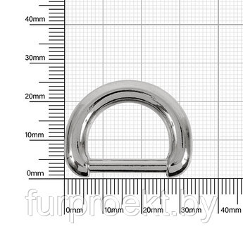 Полукольцо 7303 20,28мм  никель полир