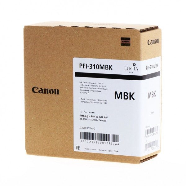 УЦЕНЕННЫЙ Картридж Canon PFI-310MBK (2358C001[AA]) Матовый чёрный, 300мл