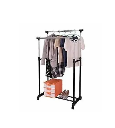 Двойная напольная передвижная стойка для одежды на колесиках UNISTOR DUBLIN до 25 кг - фото 3 - id-p181067452