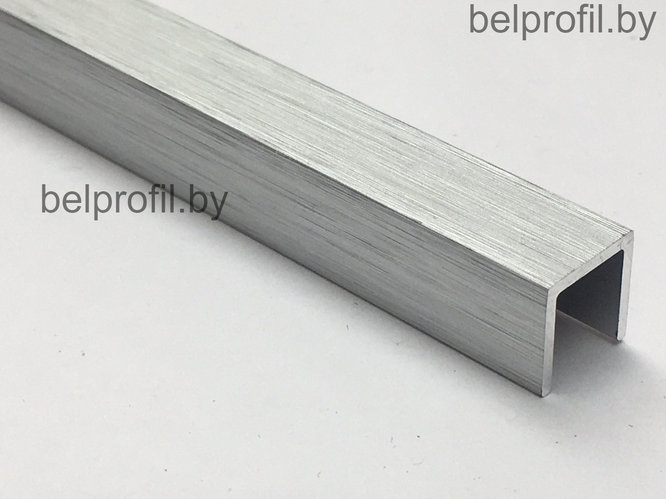 Бордюр-фриз для плитки, СЕРЕБРО БРАШ, П-10х10, 270 СМ