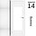 Межкомнатная дверь "АМАТИ" 14 (Цвета - Эшвайт; Беленый дуб; Дымчатый дуб; Дуб шале-графит; Дуб венге и тд.), фото 2