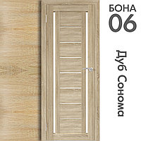 Межкомнатная дверь "БОНА" 06 (Цвета -  Дуб Сонома; Дуб Стирлинг)