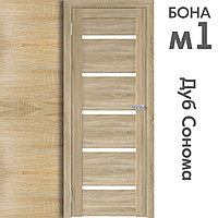 Межкомнатная дверь "БОНА" 01М (Цвета - Дуб Сонома; Дуб Стирлинг)