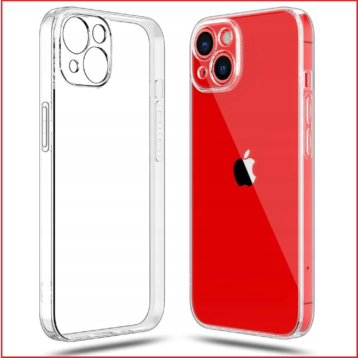 Чехол-накладка для Apple Iphone 14 (силикон) прозрачный с защитой камеры - фото 2 - id-p189538540