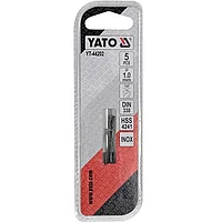 Сверло по металлу (нержавейка, чугун) 1.0мм HSS4241 Premium (5шт) Yato YT-44202