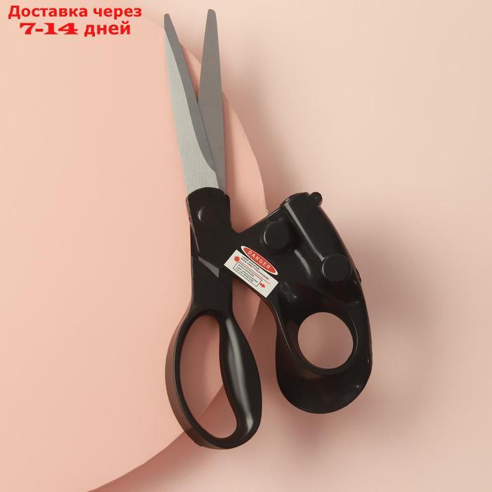 Ножницы закройные, с лазерной указкой, 8", 21 см, цвет чёрный - фото 2 - id-p189487652
