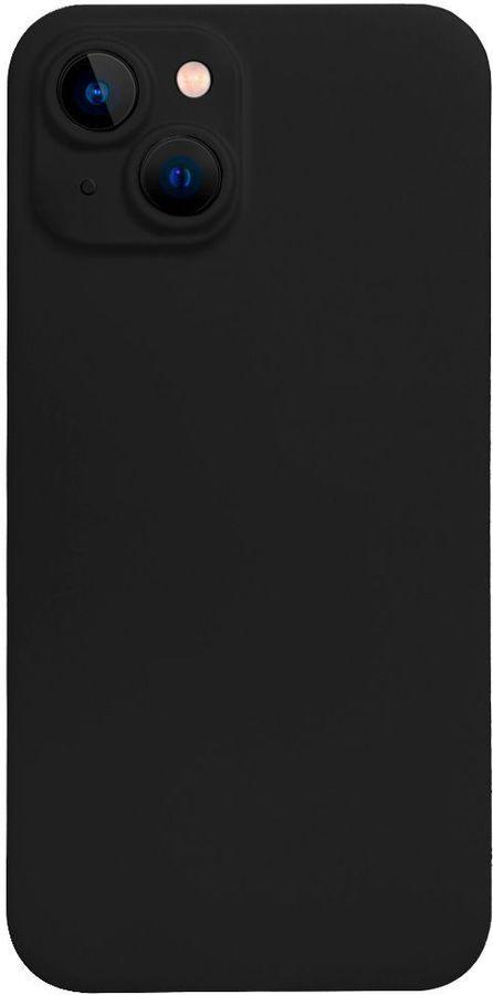 Чехол-накладка для Apple Iphone 14 (силикон) черный с защитой камеры - фото 3 - id-p189539082
