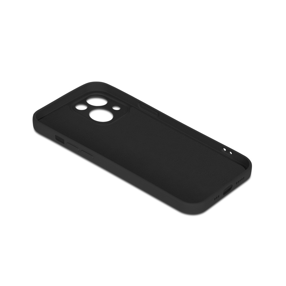 Чехол-накладка для Apple Iphone 14 (силикон) черный с защитой камеры - фото 5 - id-p189539082