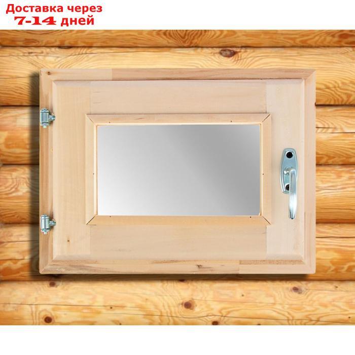 Окно, 30×40см, двойное стекло, из липы - фото 1 - id-p189487059