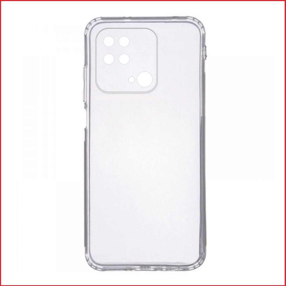 Чехол-накладка для Xiaomi Redmi 10C (силикон) прозрачный с защитой камеры - фото 3 - id-p189539842