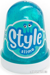 Слайм Lori Style Slime С ароматом яблока Сл-011 (морская волна)
