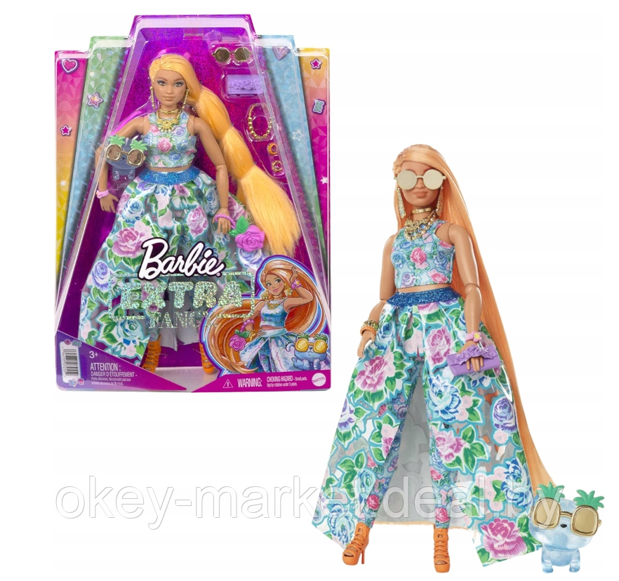Кукла Barbie Экстра Fancy в цветочном платье HHN14 - фото 5 - id-p189542285
