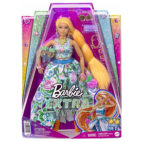 Кукла Barbie Экстра Fancy в цветочном платье HHN14