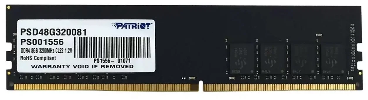 Оперативная память Patriot Signature Line 8GB DDR4 PC4-25600 PSD48G320081