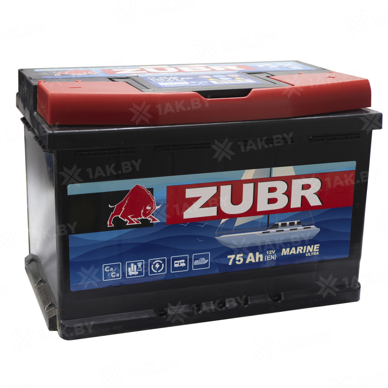 Аккумулятор ZUBR MARINE (75 Ah) , 12 V Обратная, R+ L3 ZM750