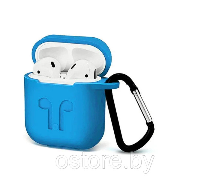 Чехол для наушников Apple AirPods Case Protect с рисунком + Карабин - фото 3 - id-p189543477