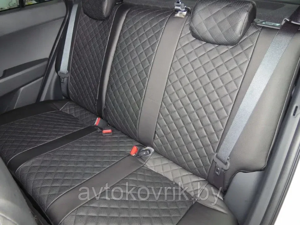 Чехлы для Audi 80 из экокожи ромб - фото 10 - id-p189543997