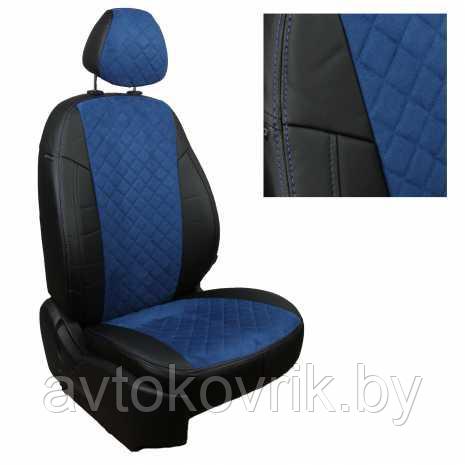 Чехлы на сиденья для Audi A1 sportback 5 дв. (2010-н.в.) экокожа ромб - фото 2 - id-p116374370