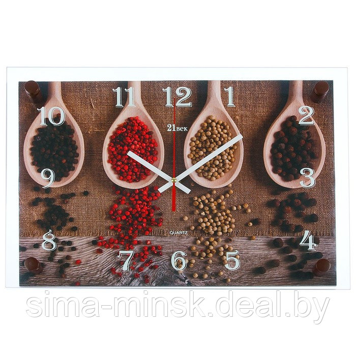 Часы-картина настенные, серия: Кухня, "Специи", плавный ход, 25 х 35 см - фото 1 - id-p189559295