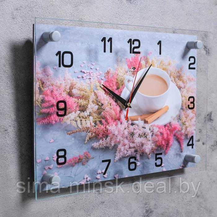 Часы-картина настенные "Кофе с корицей", плавный ход, 25 х 35 см, 1АА - фото 2 - id-p189559303