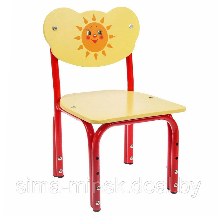 Детский стул «Кузя. Солнышко», регулируемый, разборный - фото 1 - id-p189563723