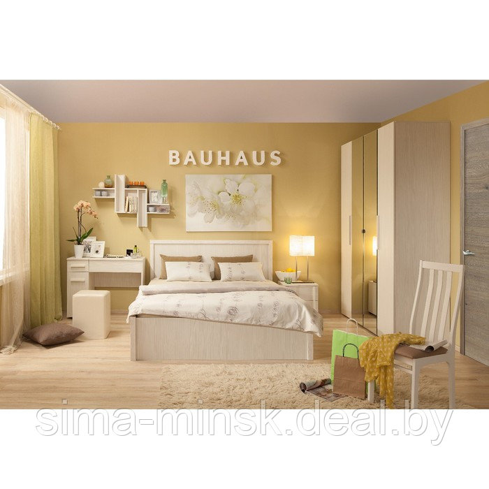 Тумба прикроватная Bauhaus 6, 452 × 386 × 449 мм, цвет бодега светлый - фото 2 - id-p189564207