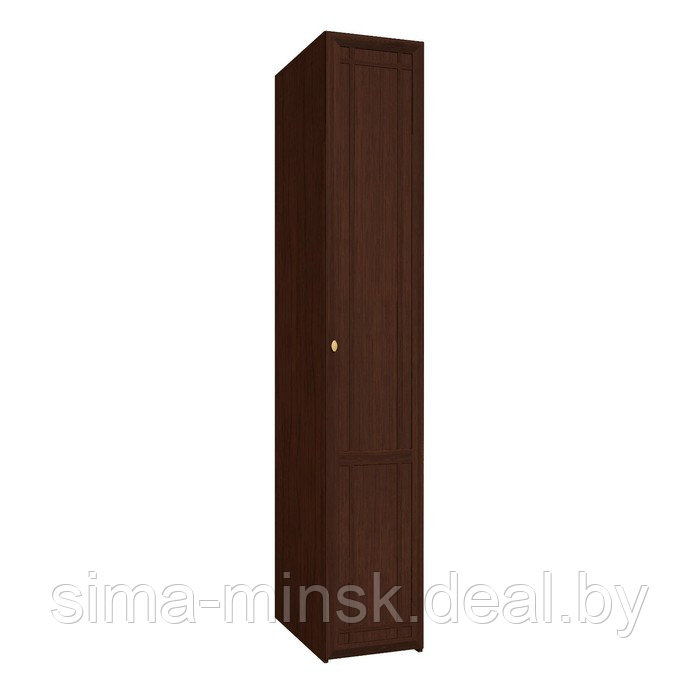 Шкаф для белья Sherlock 611, правый, 400 × 579 × 2300 мм, цвет орех шоколадный - фото 1 - id-p189564243