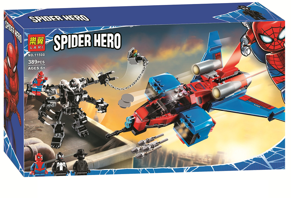 Конструктор Bela 11185 "Super Heroes" 168 дет- Человек-паук: похищение бриллиантов Доктором Осьминогом