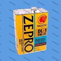 Масло IDEMITSU 5W30 ZEPRO DIESEL DL-1 - 4 литра Синтетическое моторное масло для дизельных двигателей