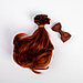 Волосы - тресс для кукол «Рыжие локоны», длина волос: 15 см, ширина: 100 см, фото 2