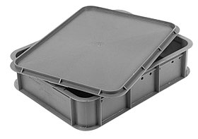 Ящик №12; серый; 435х333х112 мм пластиковый  кондитерский