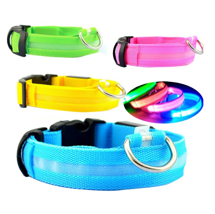 Светящийся ошейник для собак (3 режима) Glowing Dog Collar - фото 2 - id-p189575565