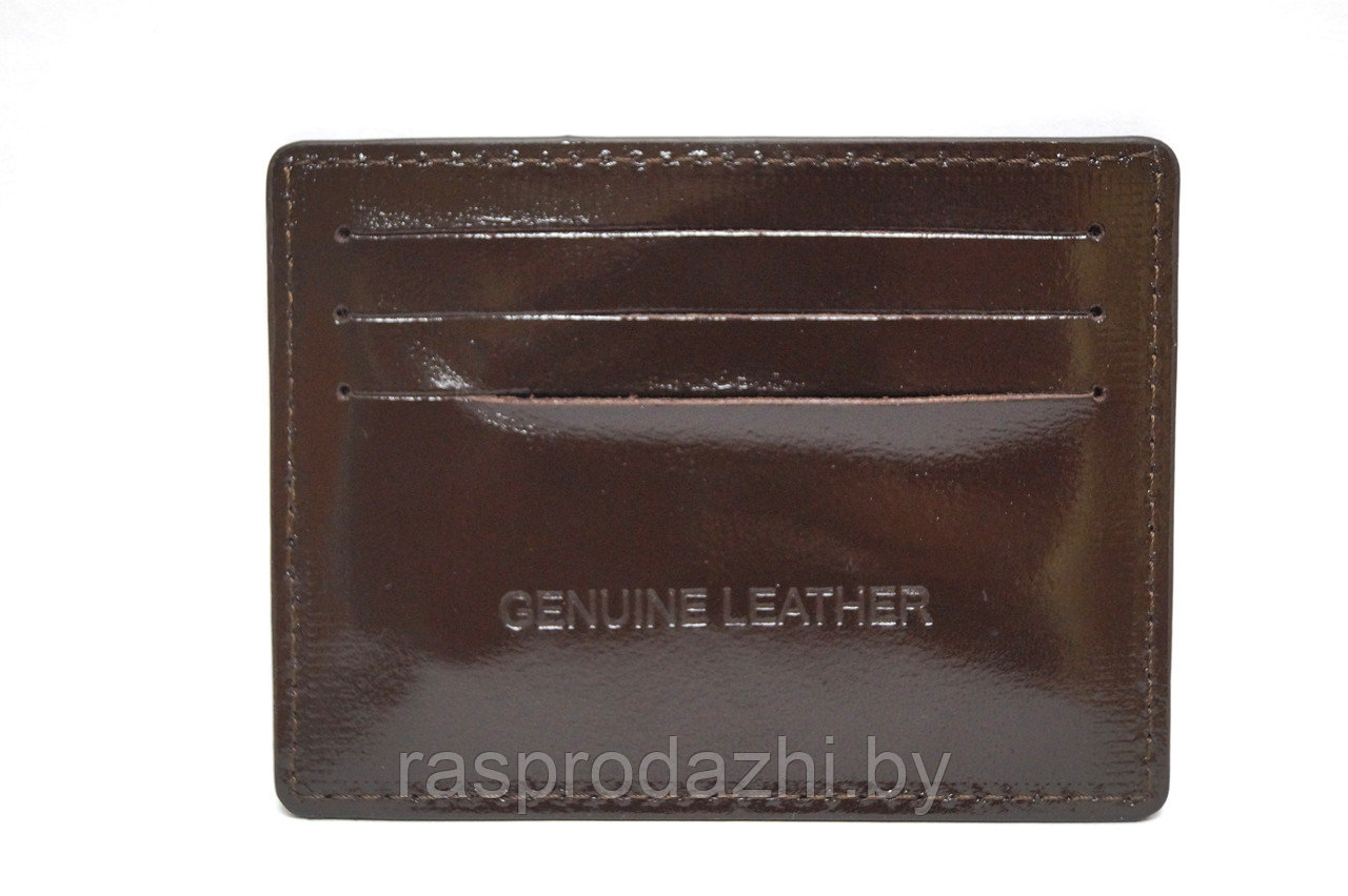 Визитница из натуральной кожи Genuine Leatuher на 5 отделений - фото 2 - id-p189578308
