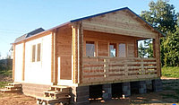 Дачный домик "Соловьи" 7,5х5,8 из профилированного бруса, толщиной 44мм (базовая комплектация)