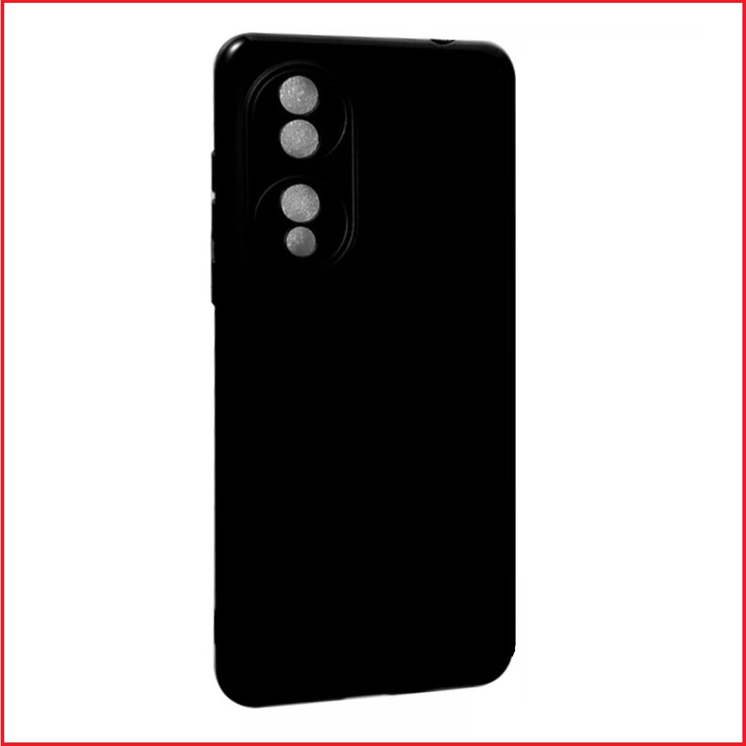 Чехол-накладка для Huawei Honor 70 (силикон) черный с защитой камеры - фото 3 - id-p189647143