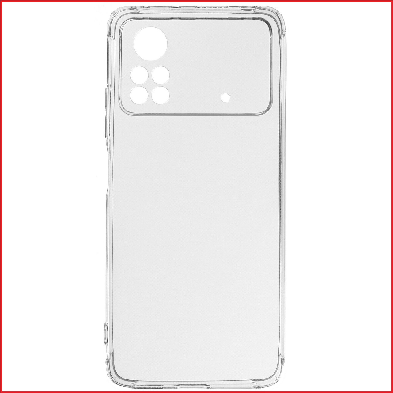 Чехол-накладка для Xiaomi Poco M4 Pro 4g (силикон) прозрачный с защитой камеры - фото 2 - id-p189647984