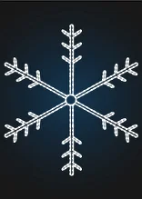 Световое панно "Снежинка" 250см
