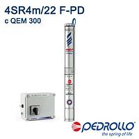 Насос скважинный Pedrollo 4SR 4m/22 F-PD с QEM 300 (Италия)