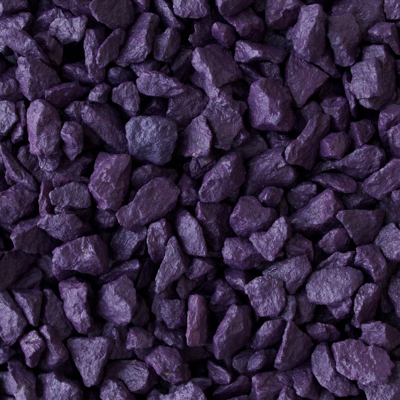 Щебень окрашенный гранитный, фиолетовый, 5-10мм (20кг) - фото 1 - id-p189652476