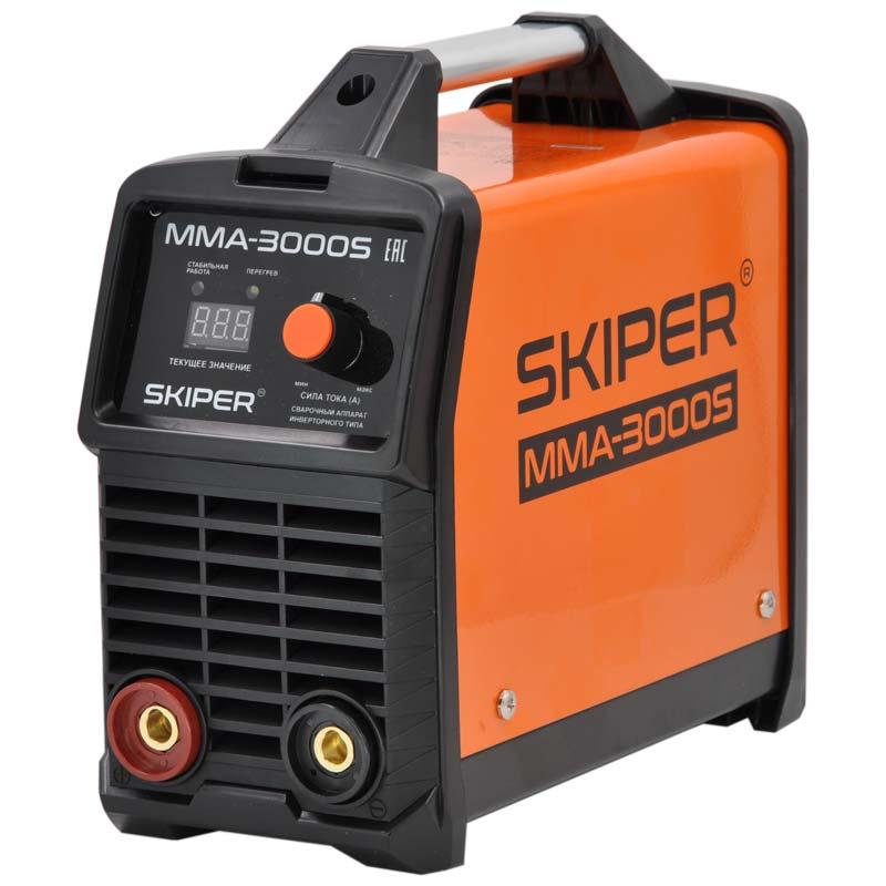 Инвертор сварочный SKIPER MMA-3000S (160-260 В, LED диспл., 160А, 1,6-4 мм, электрост. от 6,0 кВт) - фото 3 - id-p188665890