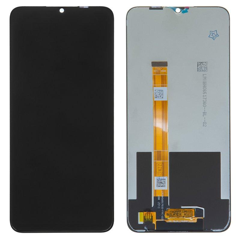 Дисплей (экран) для Realme C15 c тачскрином, черный - фото 1 - id-p189653570