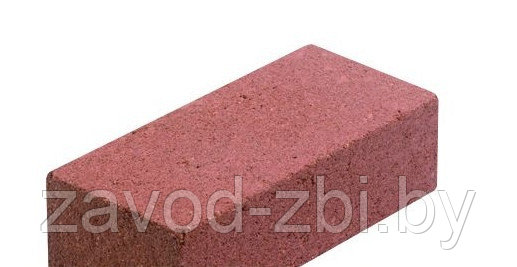 1КБОЛ-ЦС-5 Камень бетонный обычный лицевой п. 33 красный - фото 1 - id-p189660751