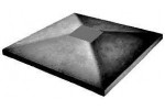1КБНЛ-МЦС-20 Камень бетонный накрывочный лицевой п. 39 серый