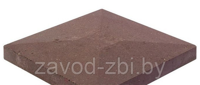 1КБНЛ-МЦС-20 Камень бетонный накрывочный лицевой п. 39 красный